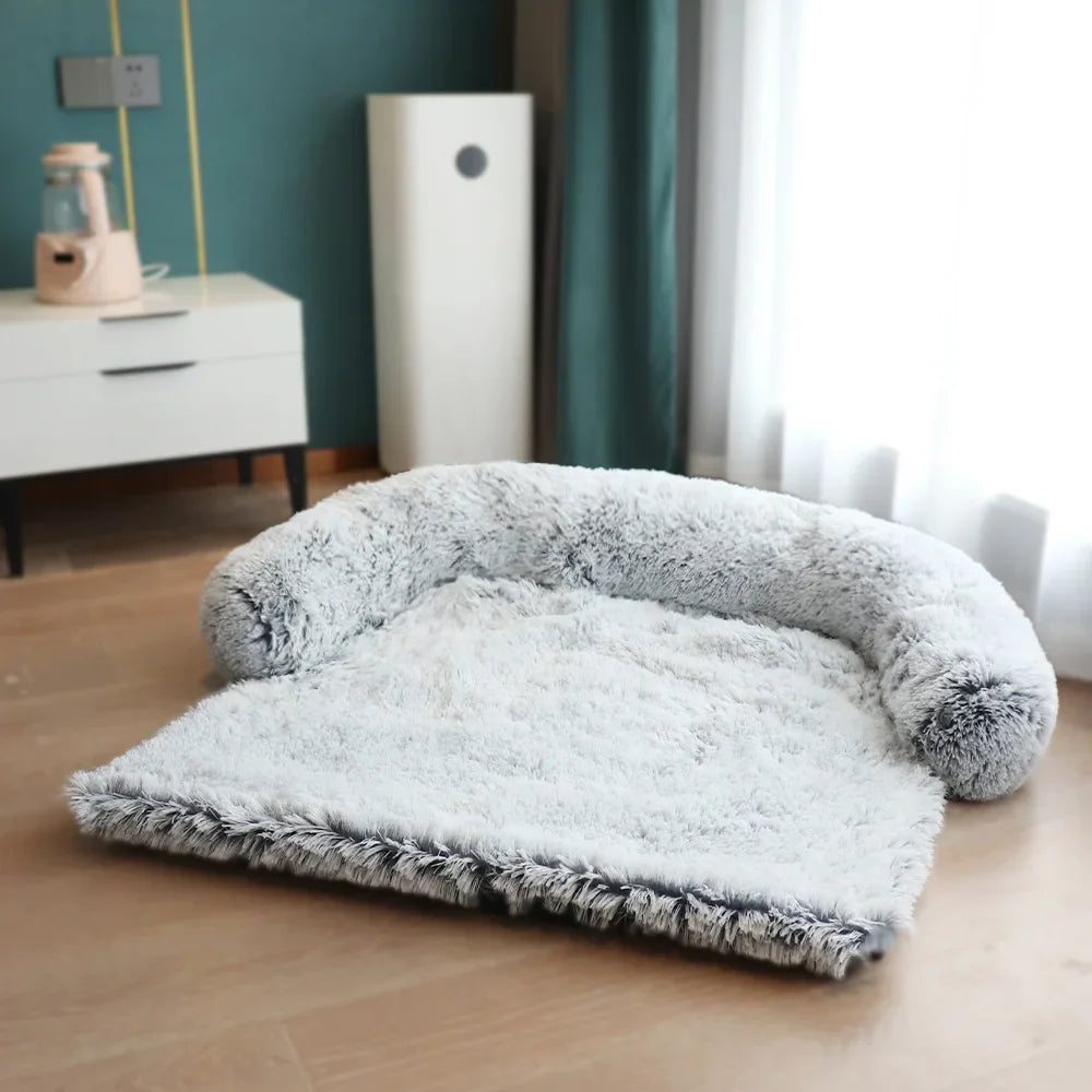 Fluffy Plush Washable Dog Bed
