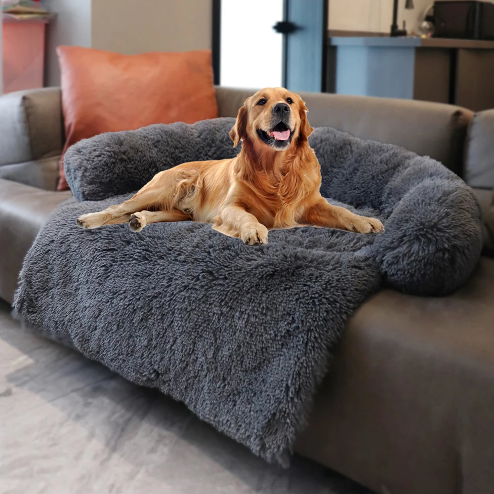 Fluffy Plush Washable Dog Bed