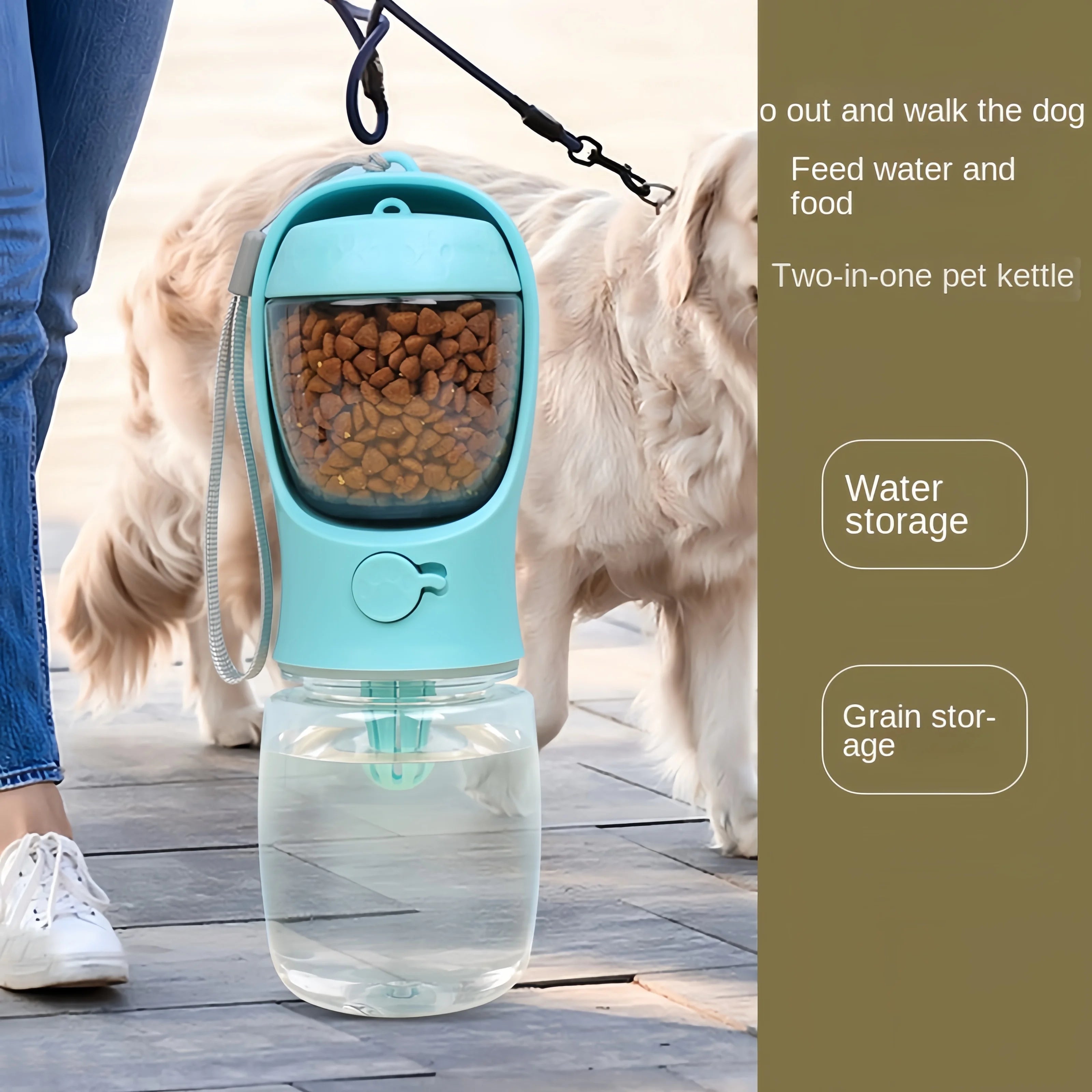 Foldable Dog Travel Drinking Bottle